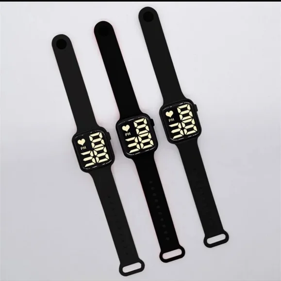 Black LED Digital Watch - Picture 4 of 12